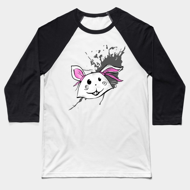 Tiny Tina Rabbit Baseball T-Shirt by VixPeculiar